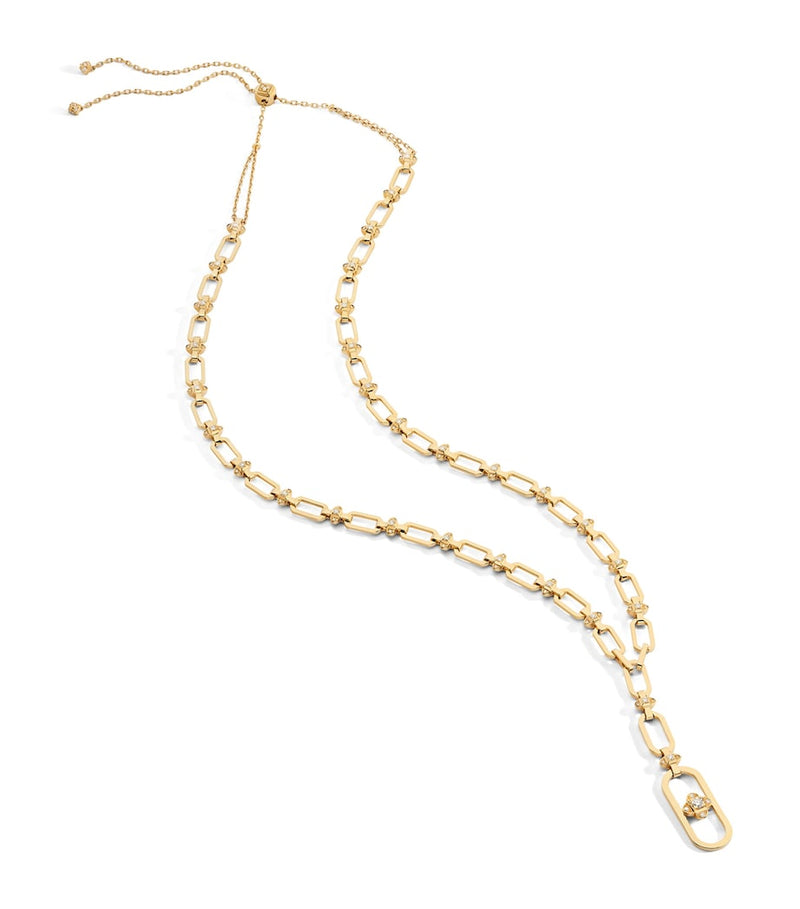 Marli New York 18kt yellow gold diamond Tip-Top necklace (British brand)