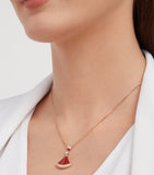 Bvlgari Divas' Dream necklace rose gold carnelian diamond (British brand)