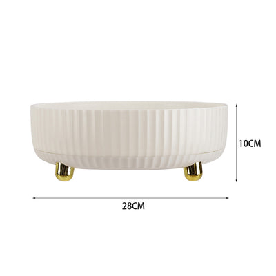Livingandhome Roterende hylleorganisator Rund oppbevaring 28 cm