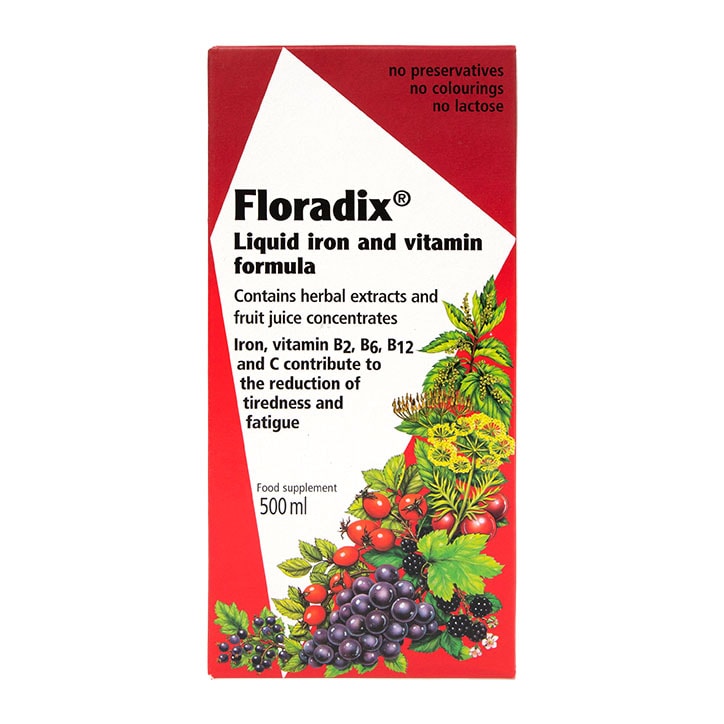 Floradix Liquid Iron Formula 500ml Iron Tablets & Capsules Holland&Barrett   