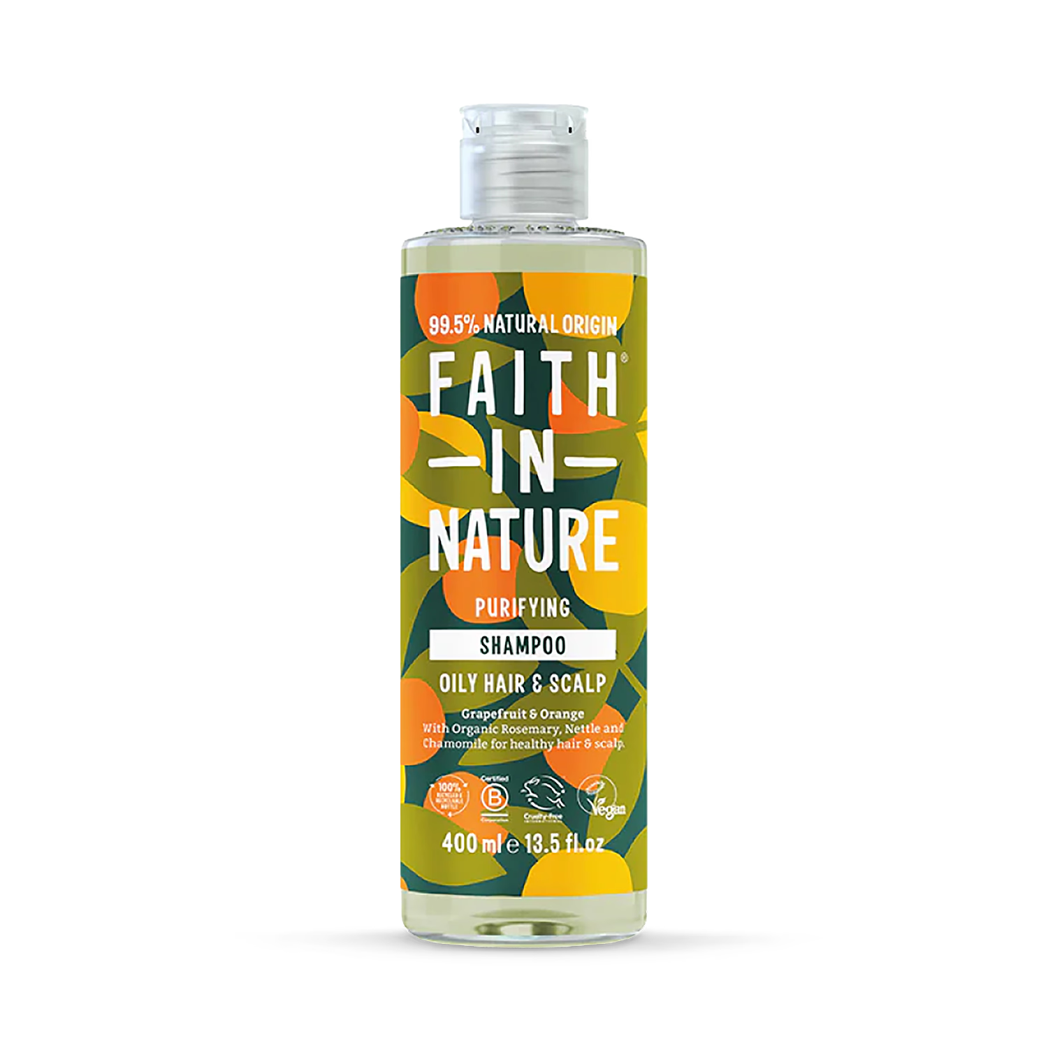 Faith In Nature Shampoo Grapefruit Orange 400ml, UK version
