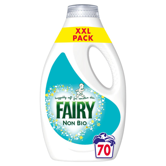 Fairy Non Bio Washing Liquid 2.45L (70 Washes) detergents & washing powder Sainsburys   