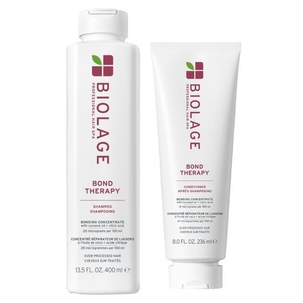 Biolage Bond Therapy duo shampoo and conditioner, imported from the UK