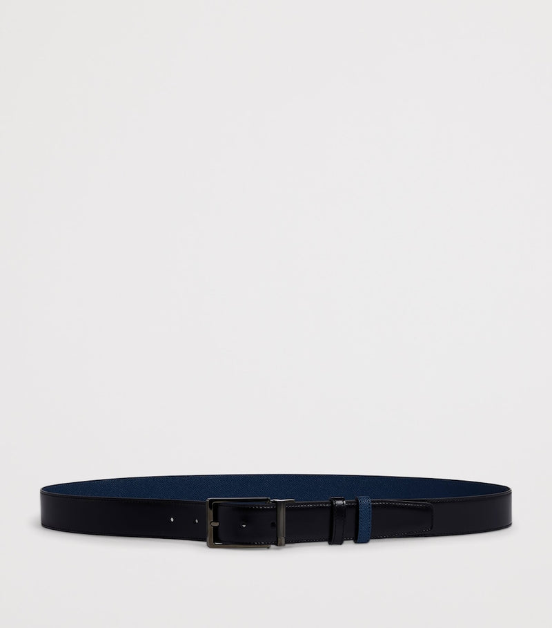 Dunhill leather reversible belt 3.5cm, imported from the UK