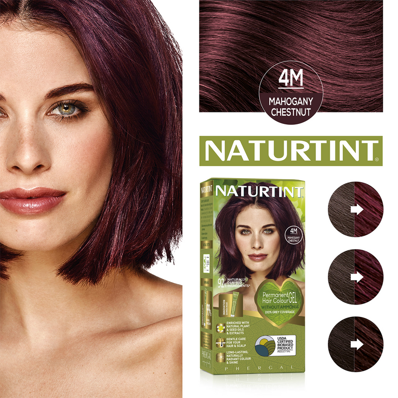 Naturtint permanent hair colour 4M Mahogany Chestnut (British brand)