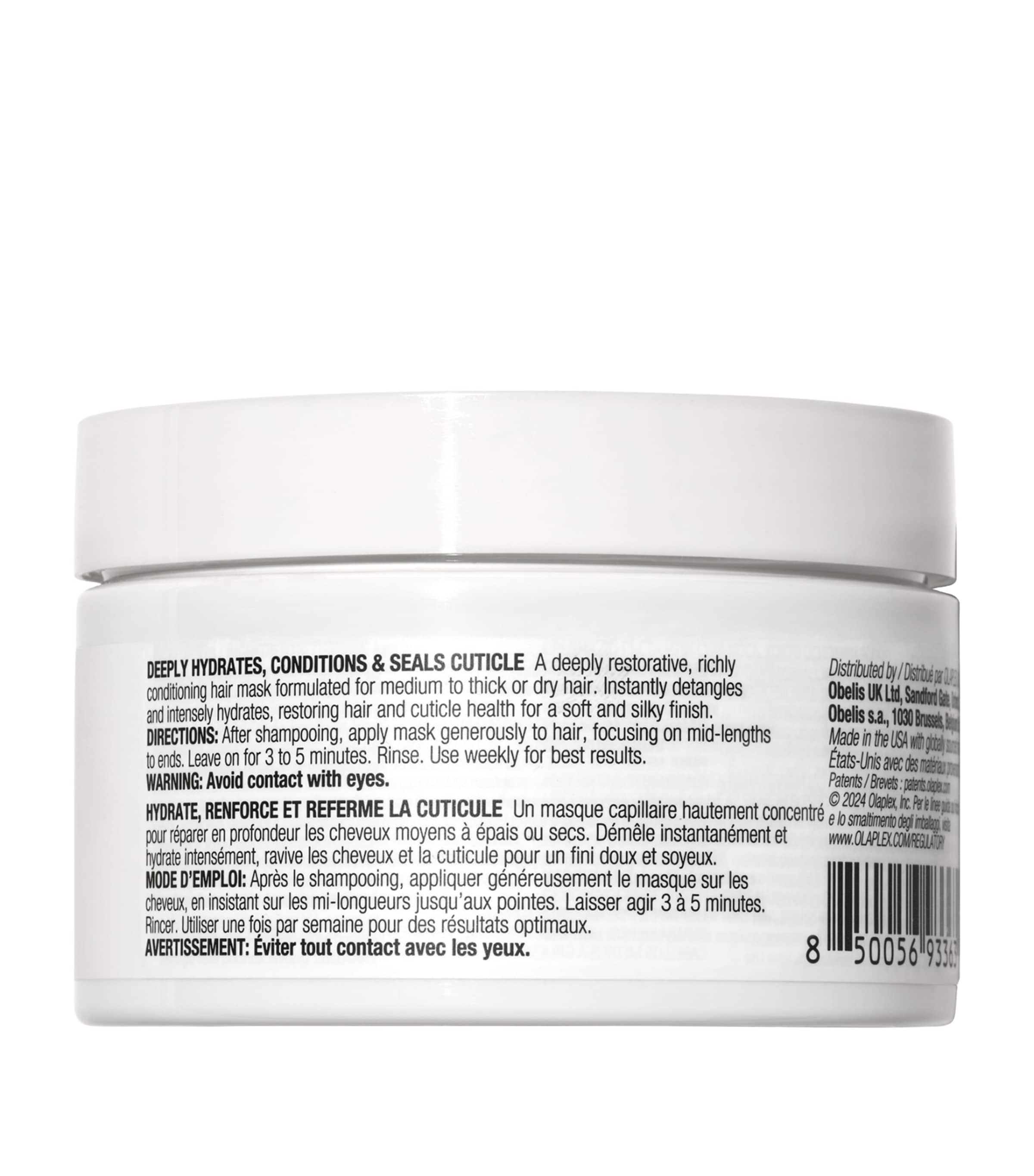 Olaplex rich hydration hair mask 200ml, imported from the UK