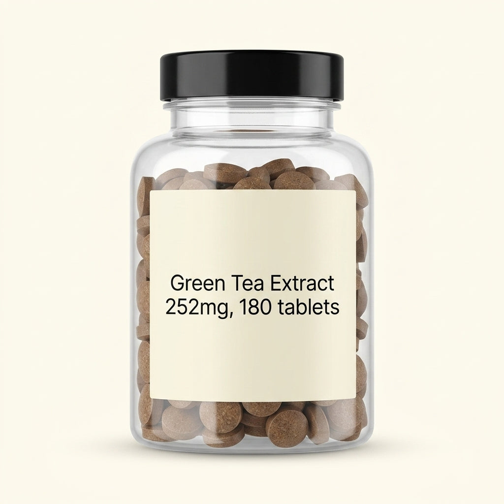 Holland & Barrett green tea extract 252mg tablets (British brand)
