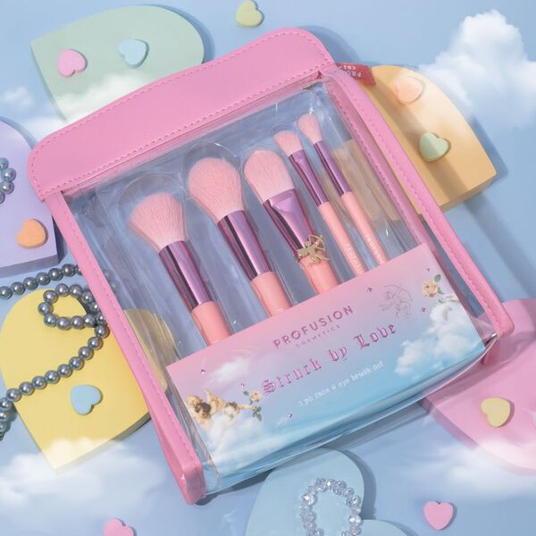 Profusion Cosmetics - Dear Cupid 5pc Face and Eye Brush Set GOODS Superdrug   