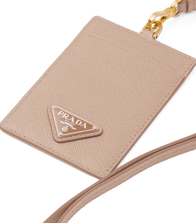 Prada Saffiano leather badge holder, imported from the UK
