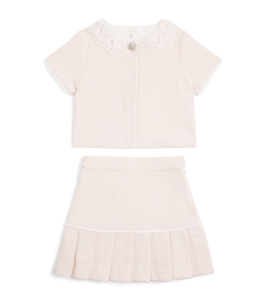 Patachou children's tweed top and skirt set for ages 3-14, imported from the UK