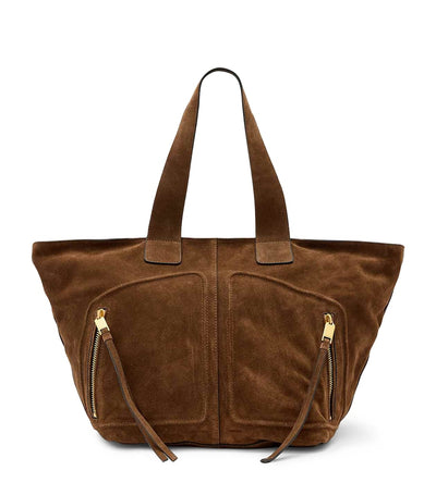 Harrods AllSaints Suede Jean Rey Tote Bag- Buy online at McGrocer