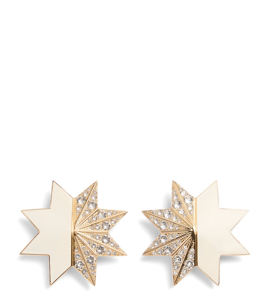 Valentino Garavani star earrings with crystals, UK version