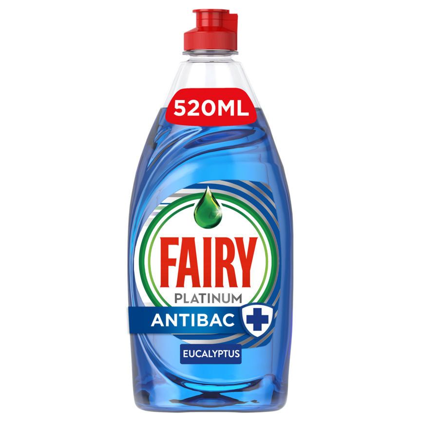 Fairy Antibacterial Washing Up Liquid Eucalyptus Accessories & Cleaning ASDA   