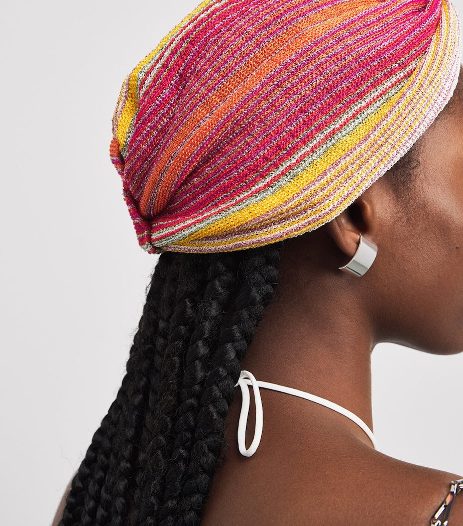 Missoni knot-front stripe turban - British product