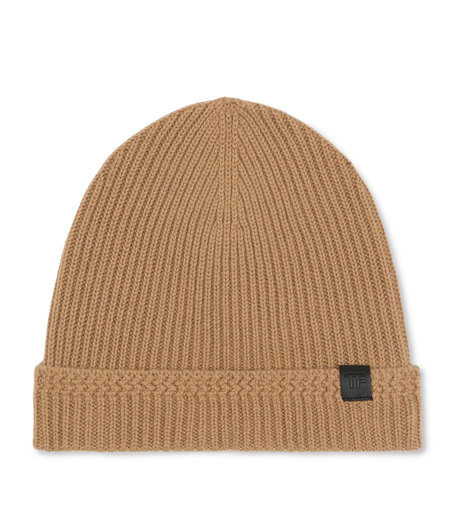 TOM FORD cashmere logo beanie, imported from the UK