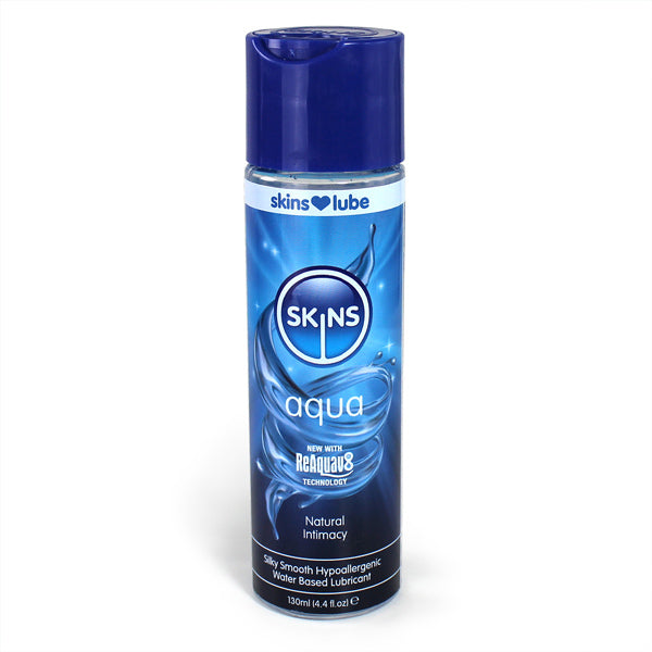 Skins Aqua water-based lubricant 130ml (British brand)