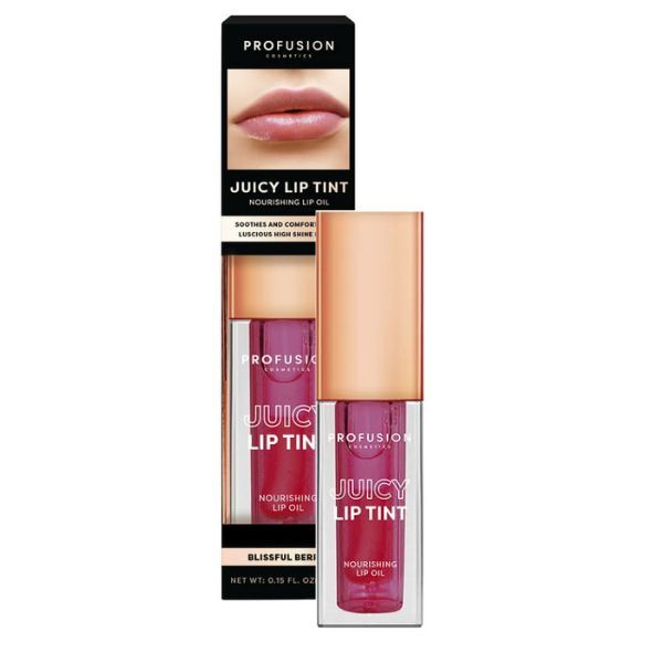 Profusion Cosmetics Juicy Lip Tint Coral nourishing oil (British brand)