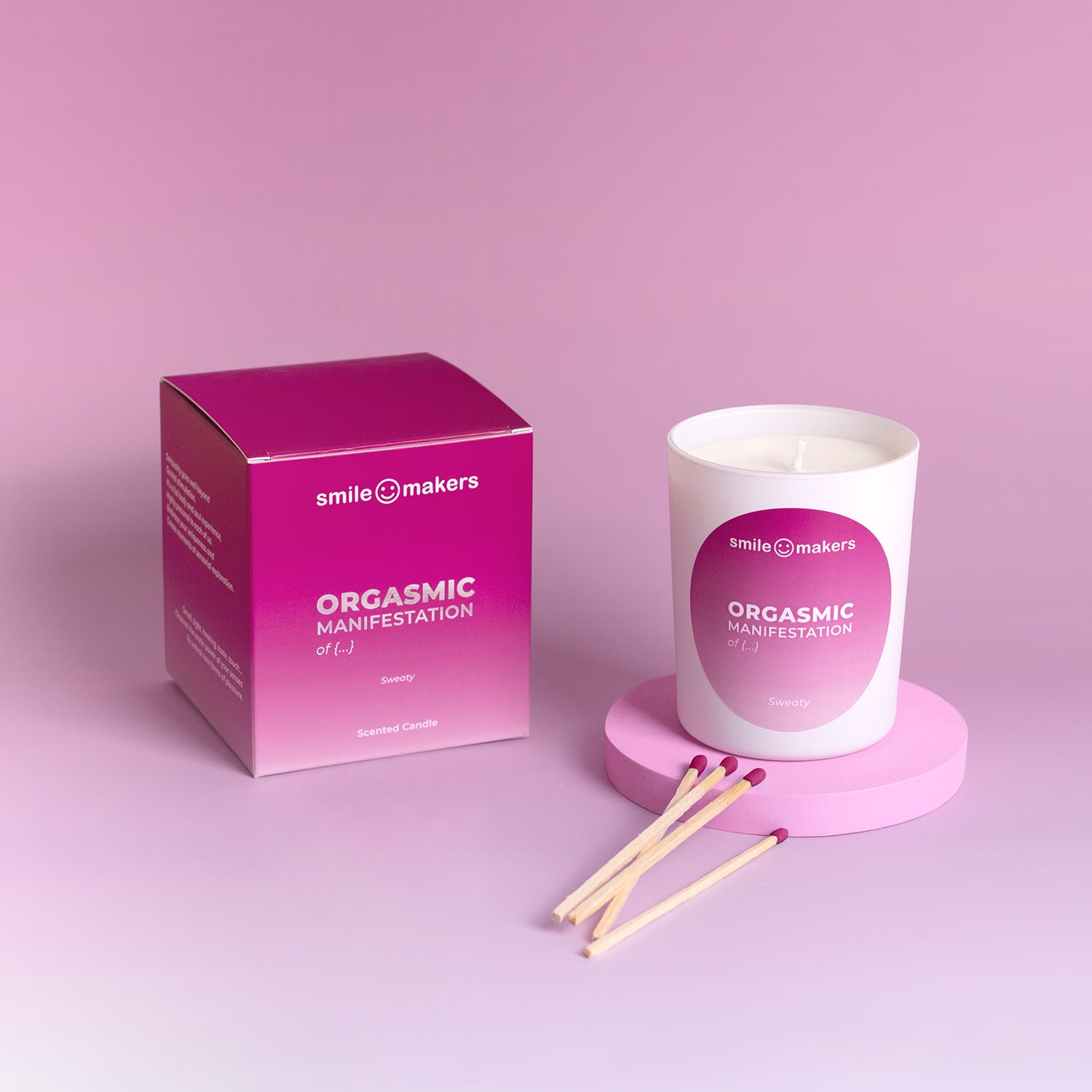 Smile Makers Sweaty Manifestation scented candle 180g - British product