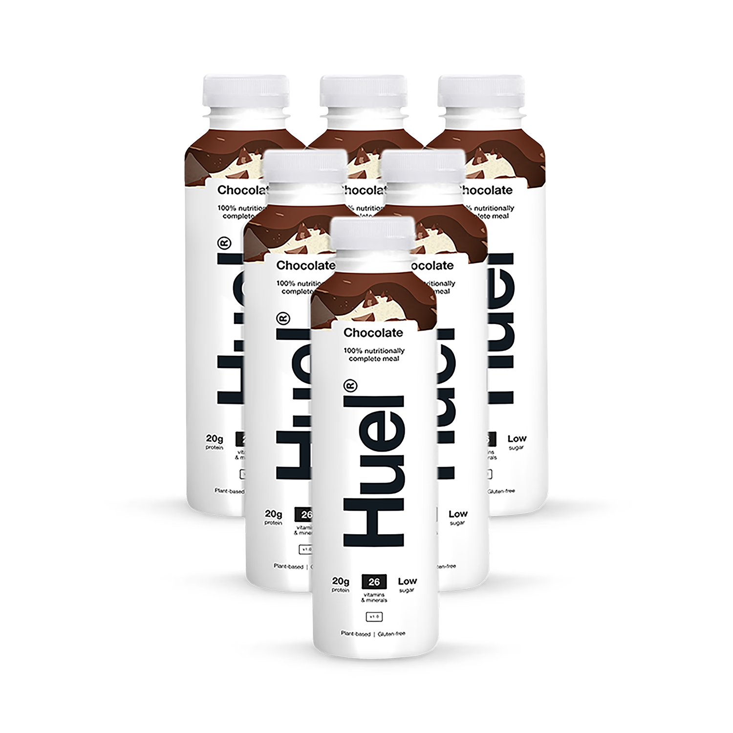 Huel meal replacement shake chocolate 6 x 500ml , UK version.