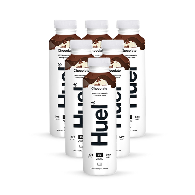 Huel meal replacement shake chocolate 6 x 500ml , UK version.