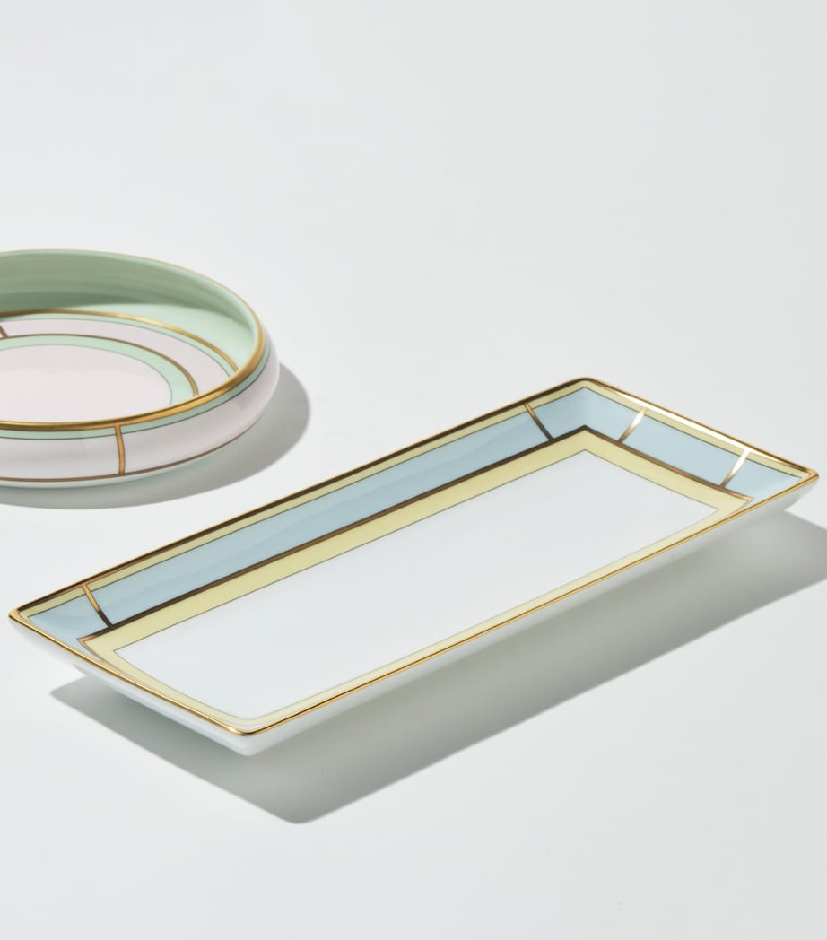 GINORI 1735 Porcelain Colonna Diva Rectangular Change Tray 28cm, UK version