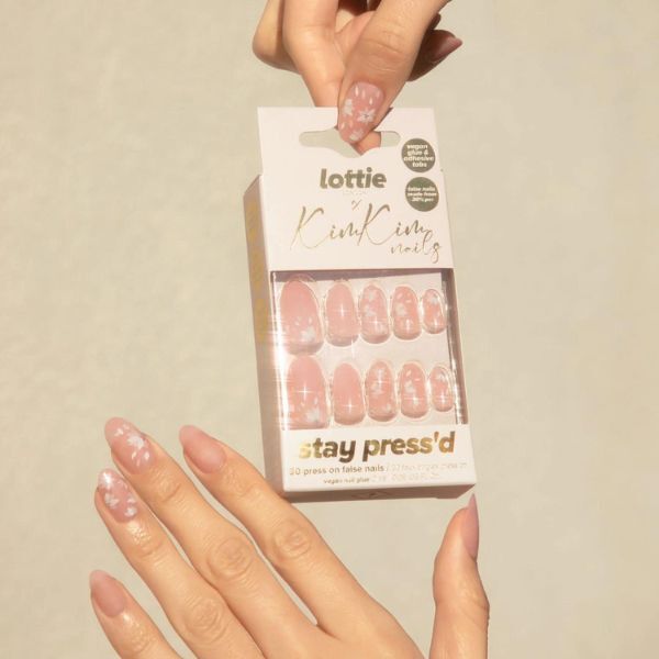 Lottie London X Kimkim Stay Press On Nails Glazed & Unfazed GOODS Superdrug   