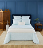 Yves Delorme Capri Aqua double flat sheet 240x295 cm, imported from the UK