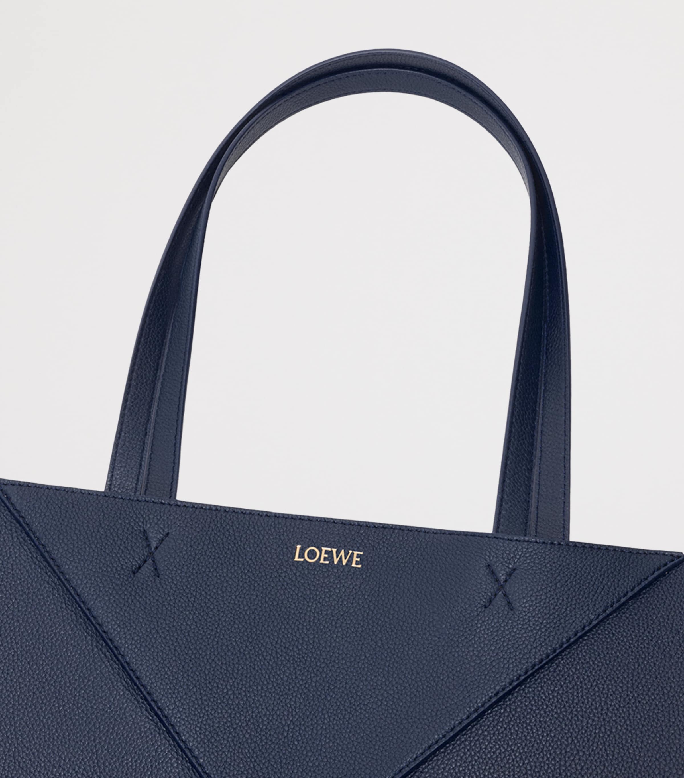LOEWE medium leather Puzzle Fold tote bag - British product