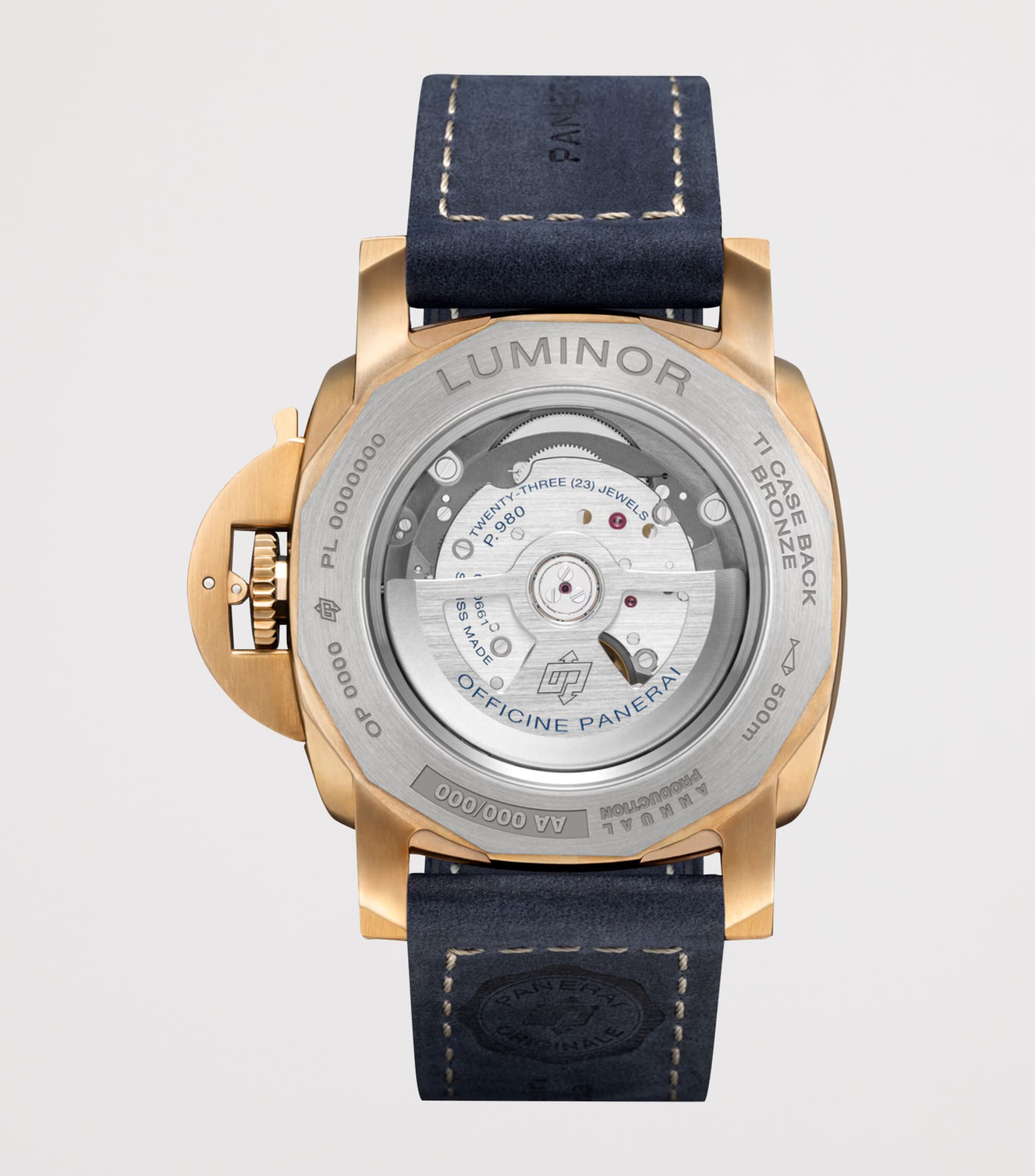 Panerai Bronzo Luminor Marina watch 44mm, UK version