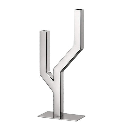 Harrods Christofle Arborescence Stainless Steel Candelabra- Buy online at McGrocer