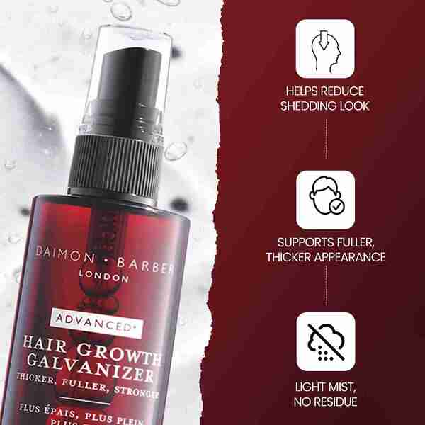 Daimon Barber hair growth galvanizer spray 100ml (British brand)