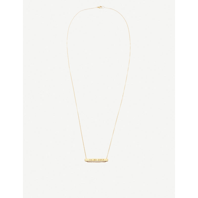 Littlesmith gold-plated personalised 13 character necklace, UK version