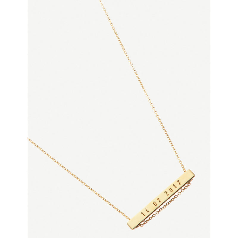 Littlesmith gold-plated personalised 13 character necklace, UK version
