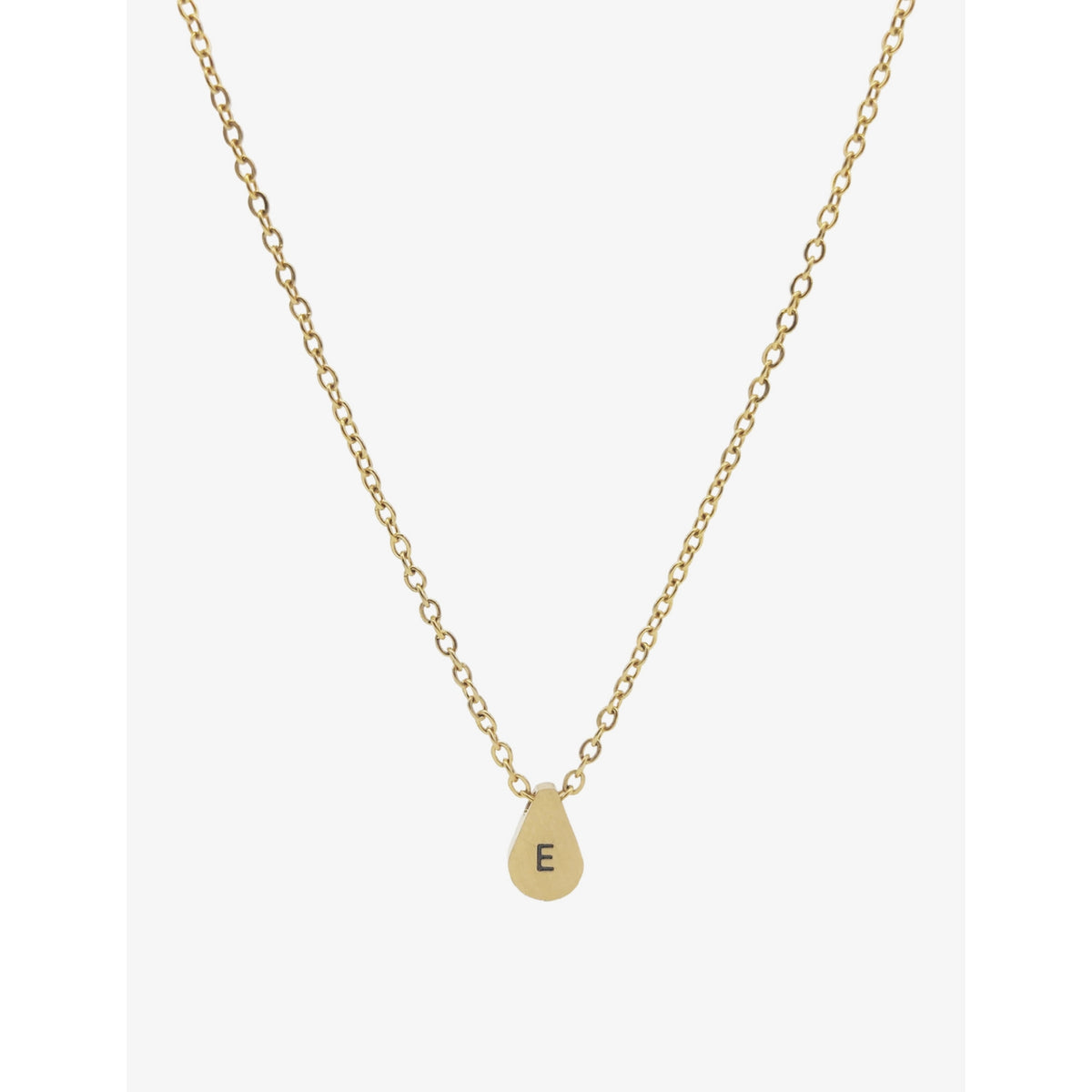 Littlesmith personalised initial gold-plated teardrop bead necklace, UK version