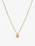 Littlesmith personalised initial gold-plated teardrop bead necklace, UK version