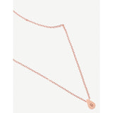Littlesmith initial rose gold teardrop bead necklace 45cm, imported from the UK