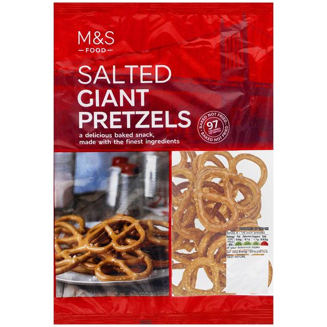 M&S Giant Salted Pretzels   150g GOODS M&S   