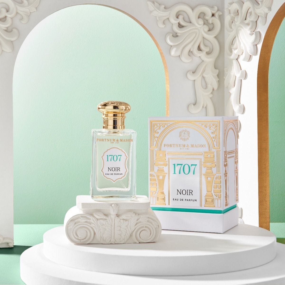 Fortnum's 1707 Noir Eau de Parfum 50ml bottle, UK version