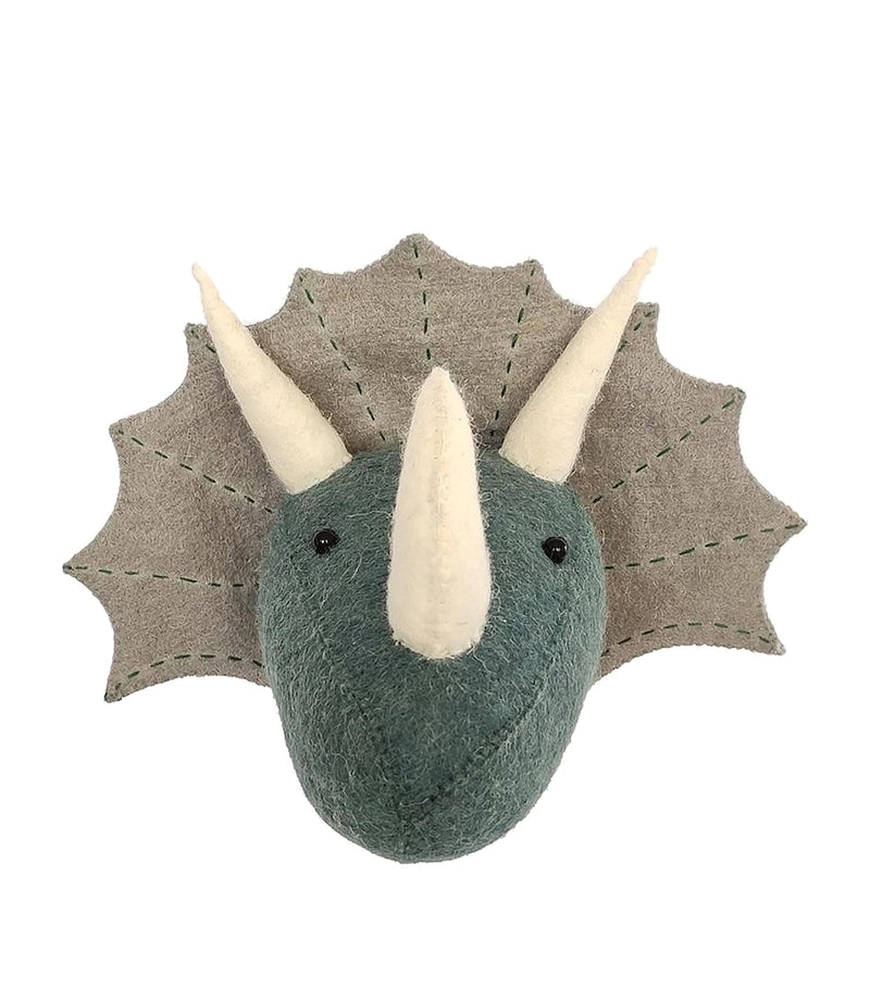 Fiona Walker triceratops head wall decoration 25cm (British brand)