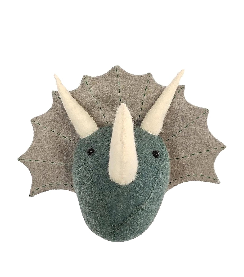 Fiona Walker triceratops head wall decoration 25cm (British brand)