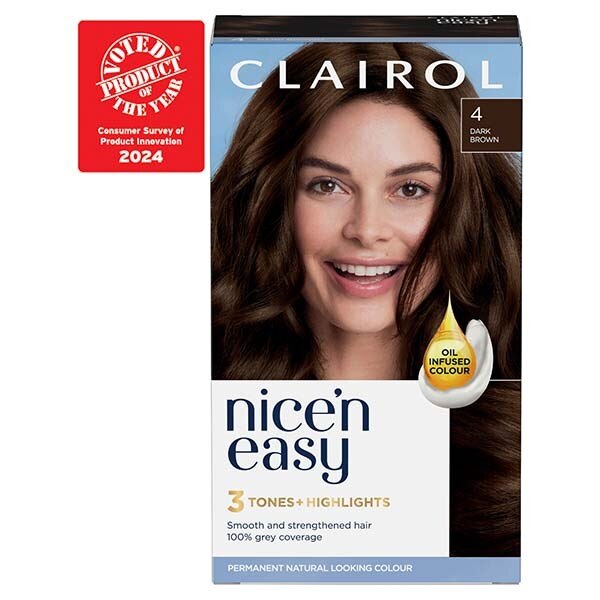 Clairol Nice'n Easy Hair Dye SB1 Ultra Light Beach Blonde GOODS Superdrug 4 Dark Brown  