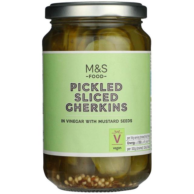 M&S Sliced Gherkins in Vinegar   340g GOODS M&S   