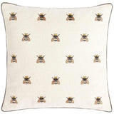 M&S Medium Repeat Bee Cushion Neutral 45X45.0cm GOODS M&S   