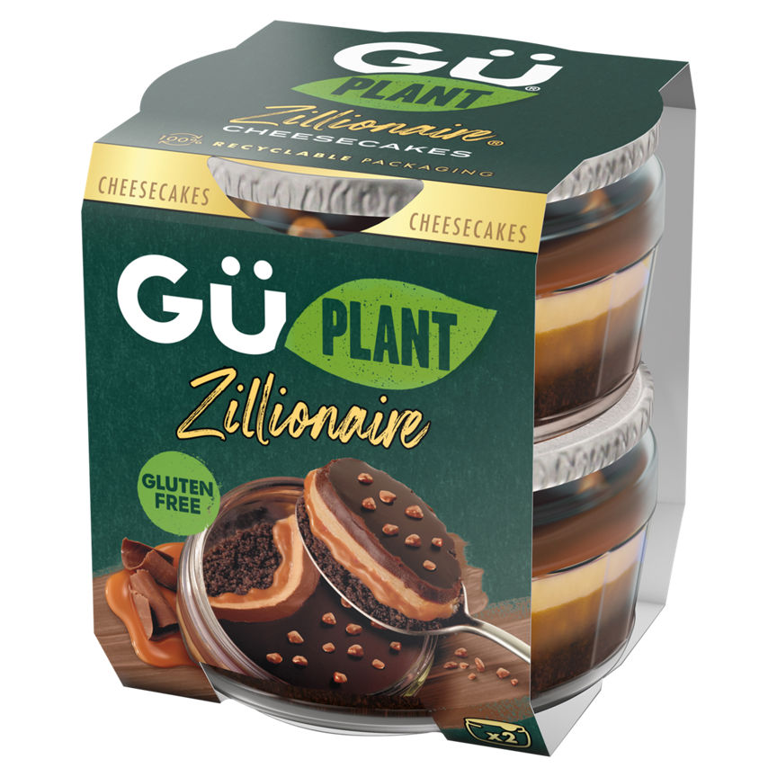 GU Plant Zillionaire Chocolate & Salted Caramel Cheesecake Dessert