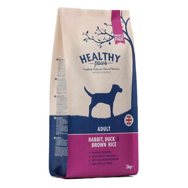 Healthy Paws Rabbit Duck & Brown Rice Adult Dog Food   2kg GOODS M&S   