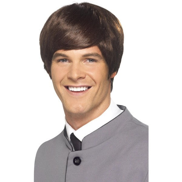 Smiffys mod wig brown short, UK version