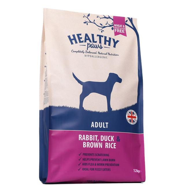 Healthy Paws Rabbit Duck & Brown Rice Adult Dog Food   12kg GOODS M&S   