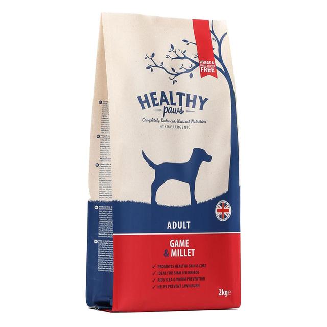 Healthy Paws Game & Millet Adult Dog Food   2kg GOODS M&S   