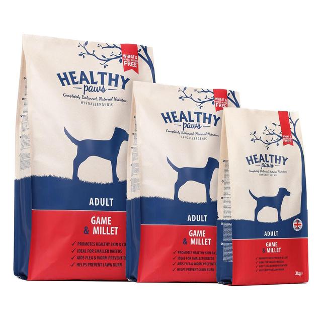 Healthy Paws Game & Millet Adult Dog Food   2kg GOODS M&S   