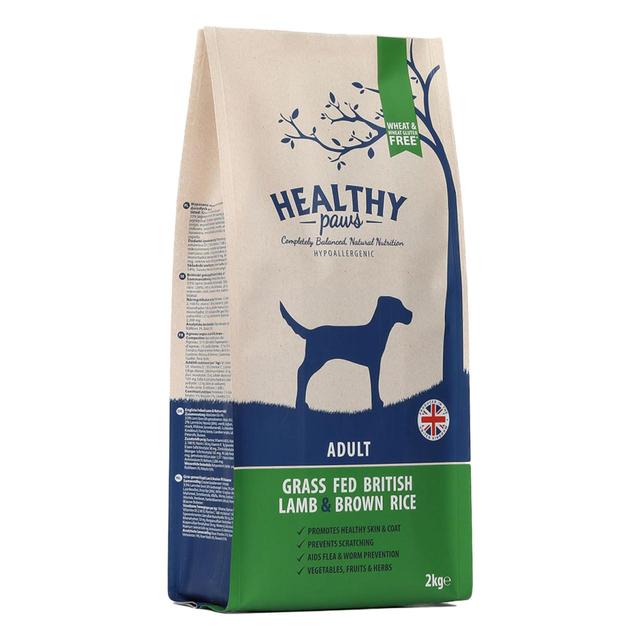 Healthy Paws Grass Fed British Lamb & Brown Rice\u00a0Adult Dog Food   2kg GOODS M&S   